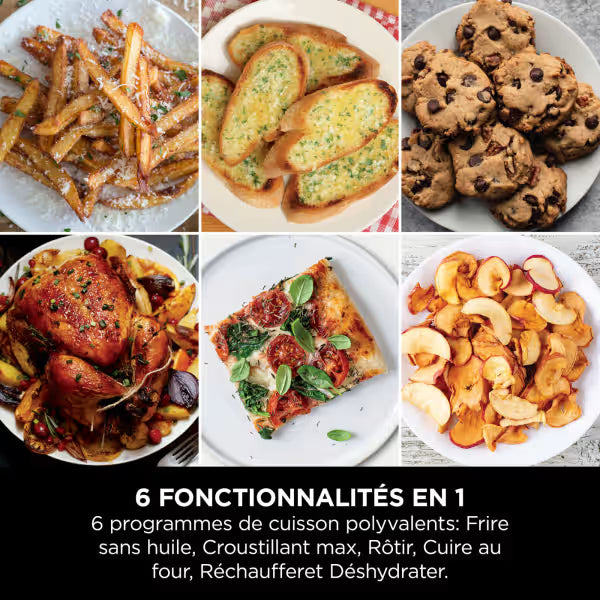 Air Fryer Ninja Double Stack XL 2 tiroirs superposés 6-en-1, 9,5 L avec thermosonde, Gris SL451EU