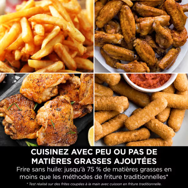 Air Fryer Ninja Double Stack XL 2 tiroirs superposés 6-en-1, 9,5 L avec thermosonde, Gris SL451EU
