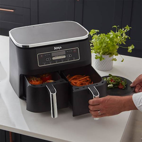 Air fryer double compartiment 6-en-1, 7,6L et Blender et robot à soupe