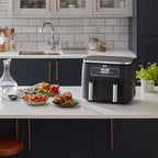Air fryer double compartiment 6-en-1, 7,6L et Blender et robot à soupe
