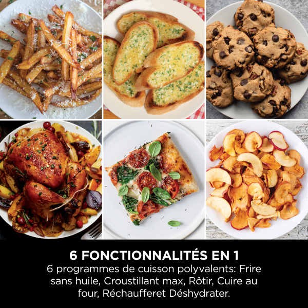 Air fryer Ninja Double Stack XL 2 tiroirs superposés 6-en-1, 9,5 L, Blanc SL400EUWH