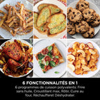 Air fryer Ninja Double Stack XL 2 tiroirs superposés 6-en-1, 9,5 L, Blanc SL400EUWH