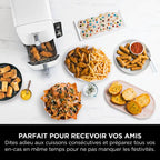Air fryer Ninja Double Stack XL 2 tiroirs superposés 6-en-1, 9,5 L, Blanc SL400EUWH