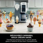 Machine à glace à l’italienne Ninja CREAMi Scoop & Swirl 13-en-1