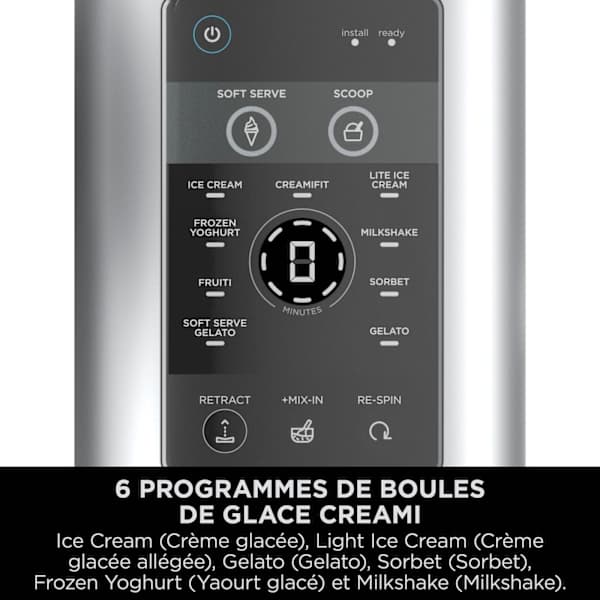Machine à glace à l’italienne Ninja CREAMi Scoop & Swirl 13-en-1