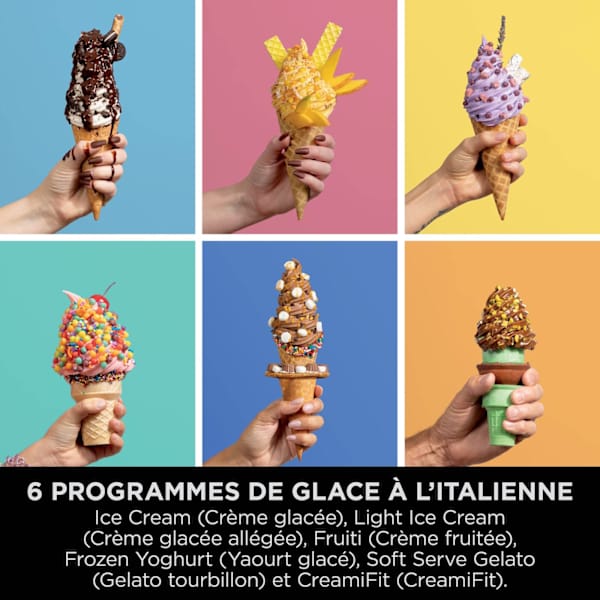 Machine à glace à l’italienne Ninja CREAMi Scoop & Swirl 13-en-1