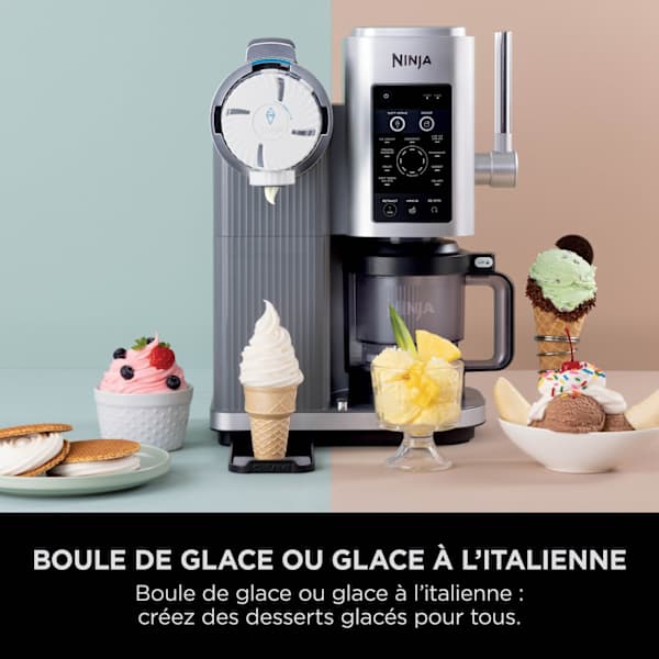 Machine à glace à l’italienne Ninja CREAMi Scoop & Swirl 13-en-1