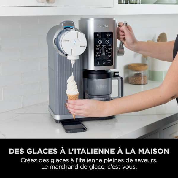 Machine à glace à l’italienne Ninja CREAMi Scoop & Swirl 13-en-1