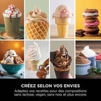 Machine à glace à l’italienne Ninja CREAMi Scoop & Swirl 13-en-1