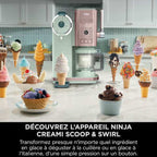 Machine à glace à l’italienne Ninja CREAMi Scoop & Swirl 13-en-1, Matcha-Fraise