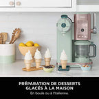Machine à glace à l’italienne Ninja CREAMi Scoop & Swirl 13-en-1, Matcha-Fraise