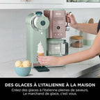 Machine à glace à l’italienne Ninja CREAMi Scoop & Swirl 13-en-1, Matcha-Fraise