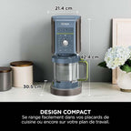 Machine à glace Ninja CREAMi Deluxe 10-en-1, Bleu-gris
