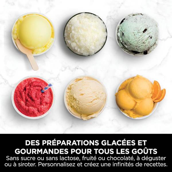 Machine à glace Ninja CREAMi Deluxe 10-en-1, Bleu-gris