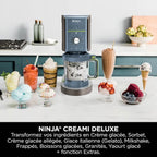 Machine à glace Ninja CREAMi Deluxe 10-en-1, Bleu-gris