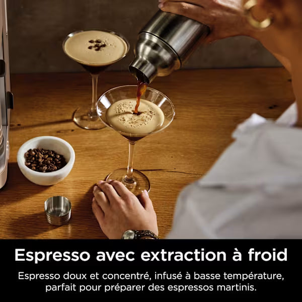 Pack Machine Espresso Ninja Luxe Café Pro avec solution détartrante et carafe