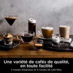 Pack Machine Espresso Ninja Luxe Café Premier avec solution détartrante et boite à marc