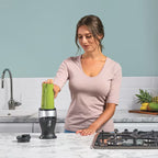 Mélangeur et machine à smoothies Slim Nutri Ninja 700W – QB3001EUS – Argent