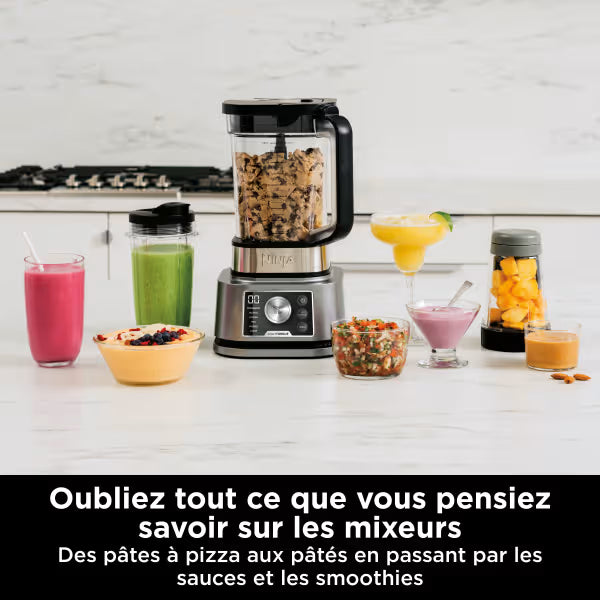 Blender 3 en 1 Ninja Foodi Power Nutri avec technologies Smart Torque & Auto-iQ 1200W - CB350EU