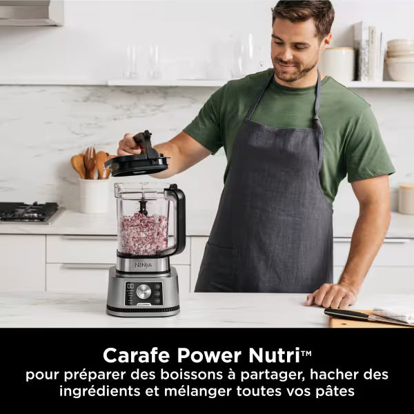 Blender 3 en 1 Ninja Foodi Power Nutri avec technologies Smart Torque & Auto-iQ 1200W - CB350EU