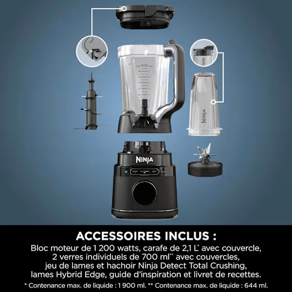 Blender intelligent Ninja Detect et verres de mixage individuels TB301EU
