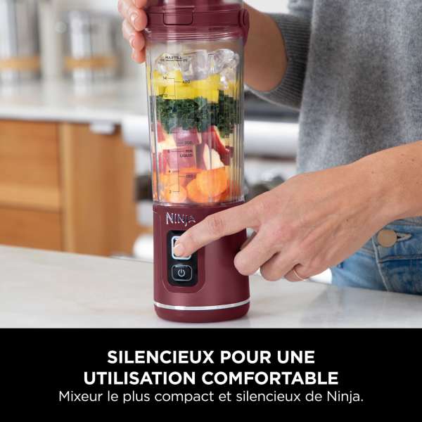 Blender portable sans fil Ninja Blast – Cranberry [BC151EUCR]