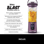 Blender portable sans fil Ninja Blast – Violet [BC151EUPR]