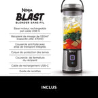 Blender portable sans fil Ninja Blast – Noir [BC151EUBK]