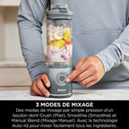 Blender portable sans fil Ninja Blast Max - Argent BC251EUSL