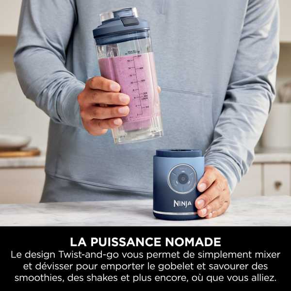 Blender portable sans fil Ninja Blast Max - Bleu BC251EUNV