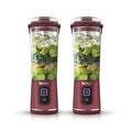 Blender portable sans fil Ninja Blast – Cranberry (Lot de deux)