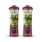 Blender portable sans fil Ninja Blast – Cranberry (Lot de deux)