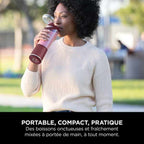 Blender portable sans fil Ninja Blast – Cranberry (Lot de deux)