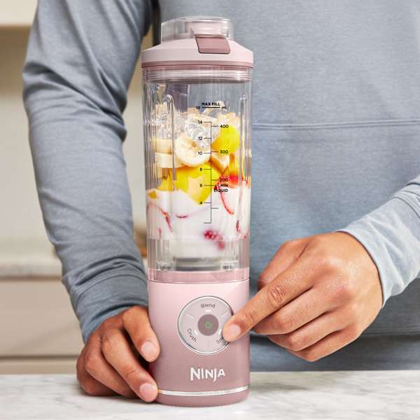 Blender portable sans fil Ninja Blast Max - Rose poudré BC251EUPK