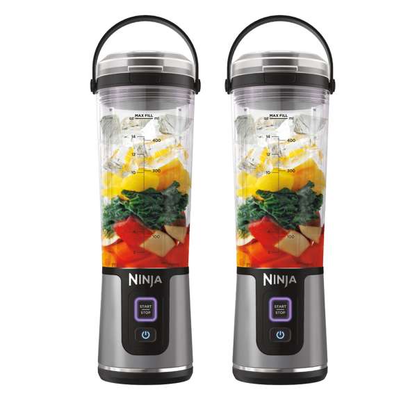 Blender portable sans fil Ninja Blast – Noir (Lot de deux)
