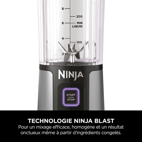 Blender portable sans fil Ninja Blast – Noir (Lot de deux)