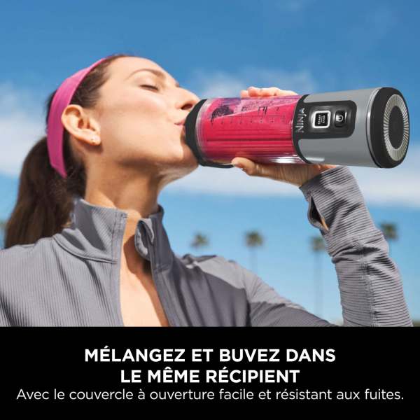Blender portable sans fil Ninja Blast – Noir (Lot de deux)