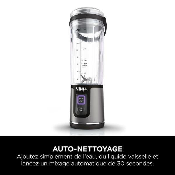 Blender portable sans fil Ninja Blast – Noir (Lot de deux)