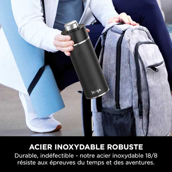 Blender portable sans fil Ninja Blast et Gourde isotherme Ninja Thirsti