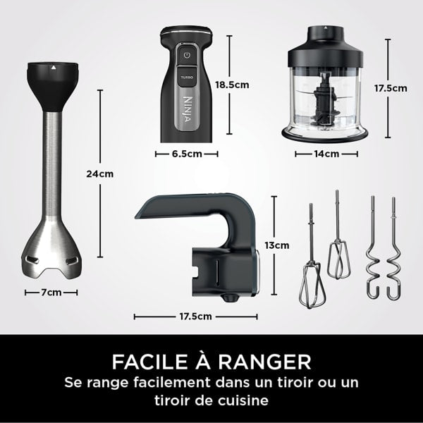 Mixeur 3-en-1 Noir Ninja Foodi CI100EU