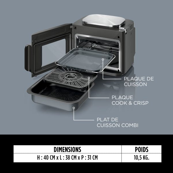 Ninja Combi Multicuiseur, four et air fryer 12-en-1 avec casserole antiadhésive