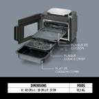 Ninja Combi Multicuiseur, four et air fryer 12-en-1 avec casserole antiadhésive