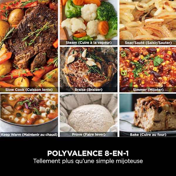 Ninja Foodi PossibleCooker, multicuiseur et mijoteuse numérique 8-en-1 MC1001EU