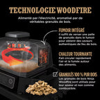 Barbecue électrique & Fumoir Ninja Woodfire avec support et housse