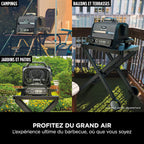 Barbecue électrique & Fumoir Ninja Woodfire avec support et housse