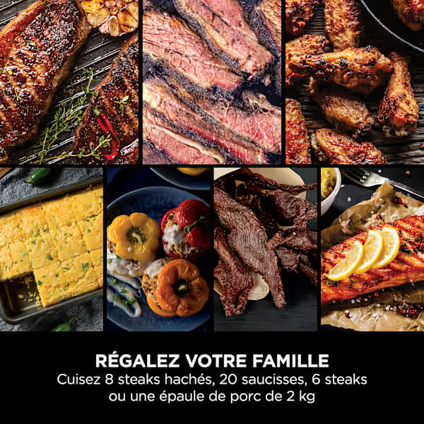 Barbecue électrique & Fumoir Ninja Woodfire avec support et housse