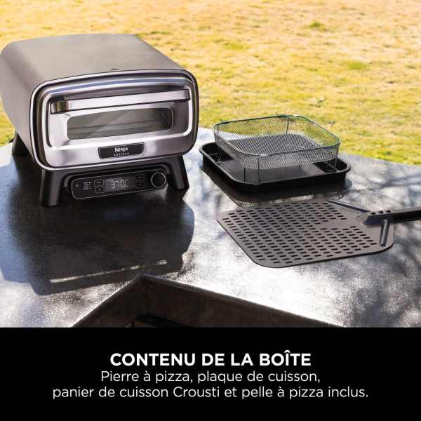 Four à pizza électrique d’extérieur, avec fonction Air Fryer Ninja Artisan MO201EU