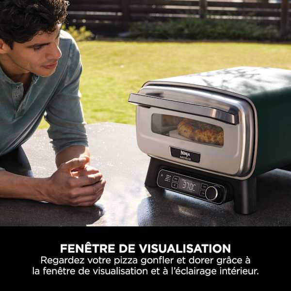 Four à pizza électrique d’extérieur, avec fonction Air Fryer Ninja Artisan MO201EUDB - Vert Foncé