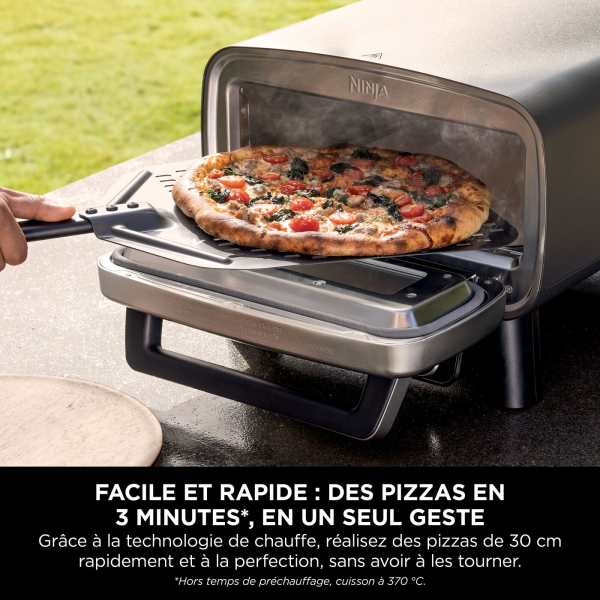 Four à pizza électrique d’extérieur avec fonction Air Fryer Ninja Artisan avec housse et brosse