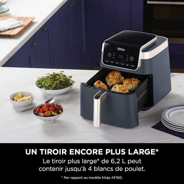 Air Fryer Ninja 1 tiroir 6-en-1, 6,2 L, Bleu nuit AF180EUCYD